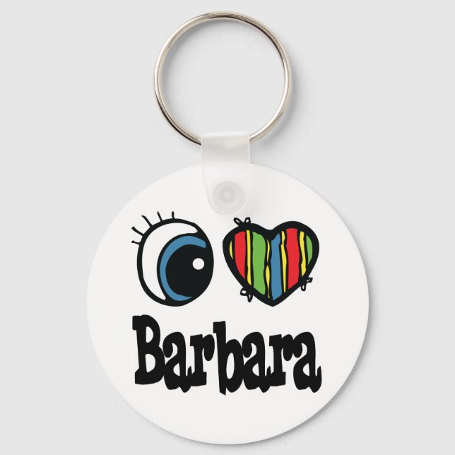Llavero Amo a Bárbara (Anverso)