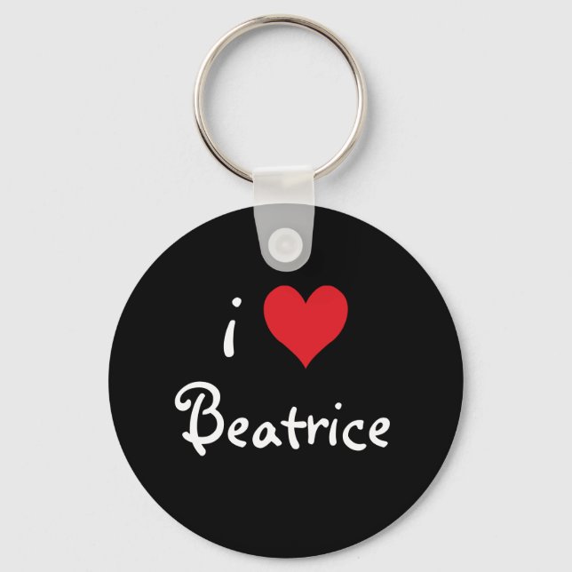 Llavero Amo a Beatrice (Anverso)
