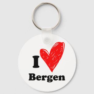 Llavero Amo a Bergen