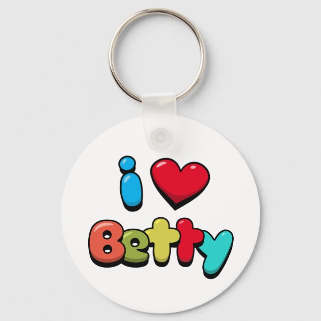 Llavero Amo a Betty (Anverso)