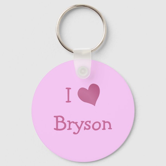Llavero Amo a Bryson (Anverso)