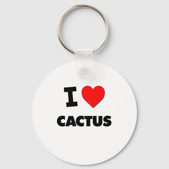 Llavero Amo a Cactus (Anverso)