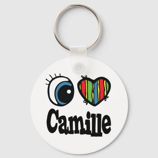 Llavero Amo a Camille (Anverso)