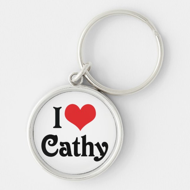 Llavero Amo a Cathy (Frente)