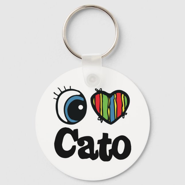 Llavero Amo a Cato (Anverso)