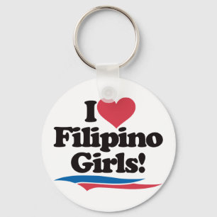 Llavero Amo a chicas filipinos