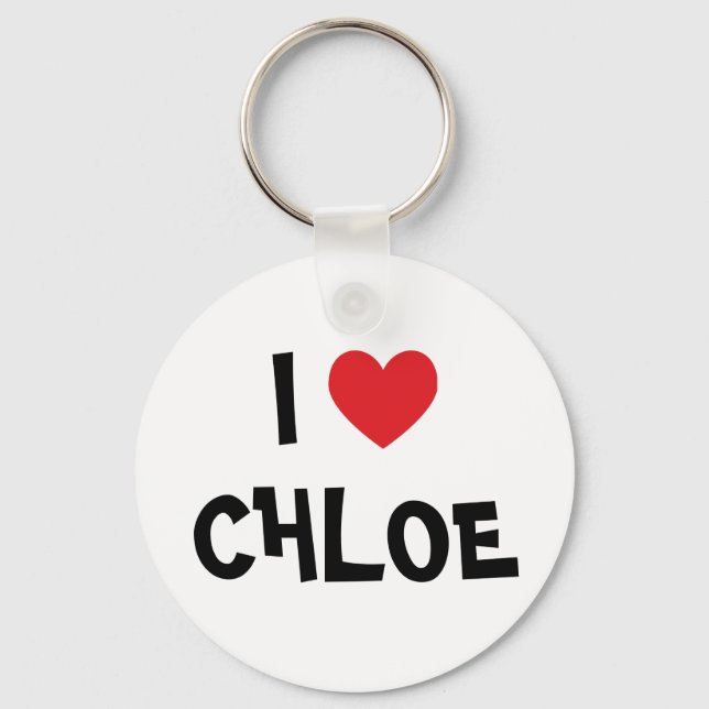 Llavero Amo a Chloe (Anverso)