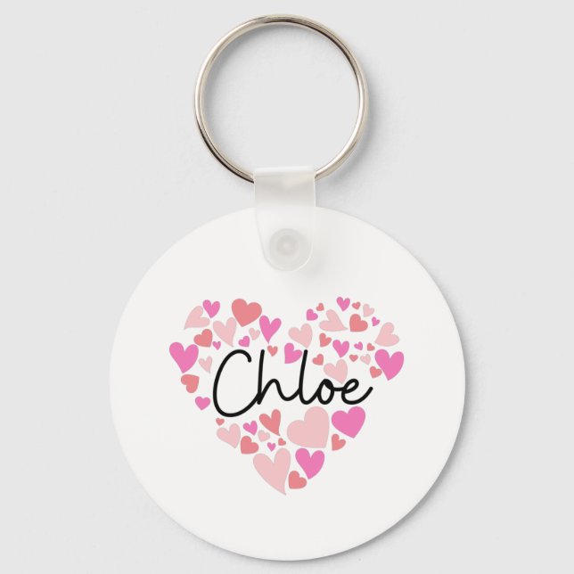 Llavero Amo a Chloe (Anverso)