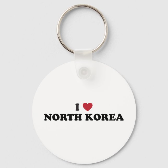Llavero Amo a Corea del Norte (Anverso)
