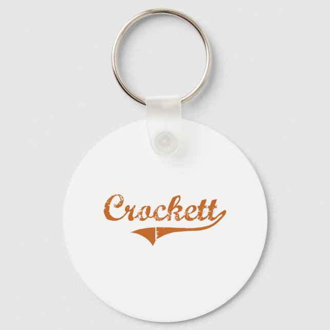 Llavero Amo a Crockett Texas (Anverso)