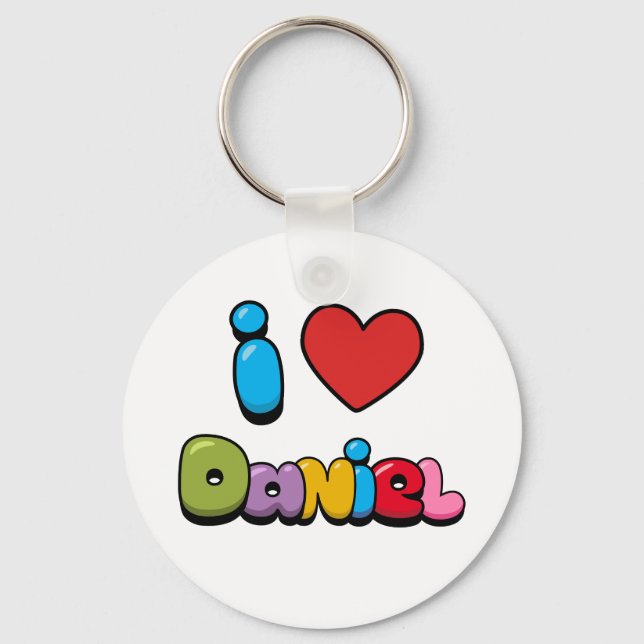 Llavero Amo a Daniel (Anverso)