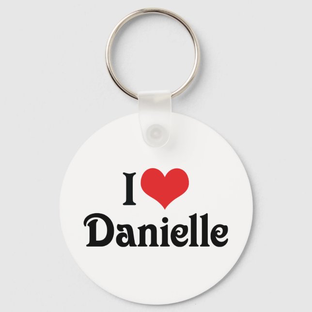 Llavero Amo a Danielle (Anverso)