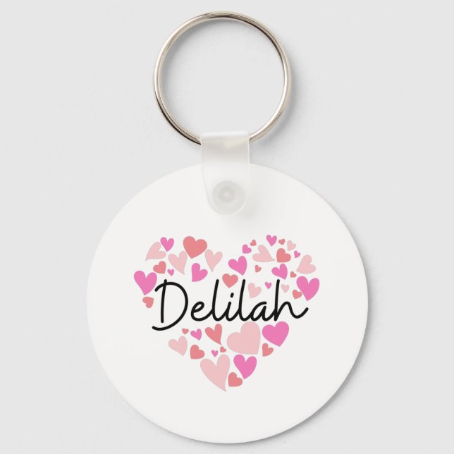 Llavero Amo a Delilah (Anverso)