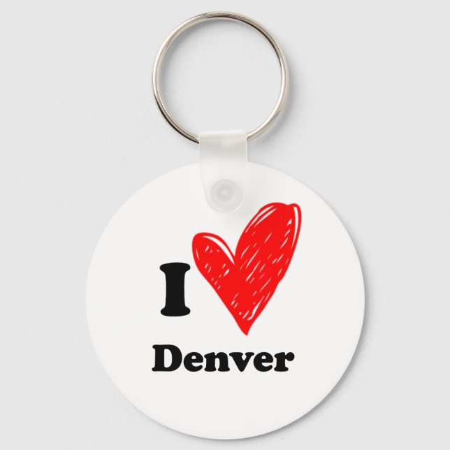 Llavero Amo a Denver (Anverso)
