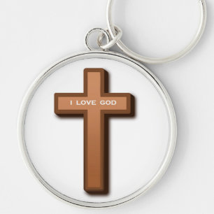 LLAVERO "AMO A DIOS" CRUZ