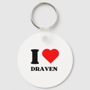 Llavero Amo a Draven Me encanta Draven Nombre Y2k San Vale