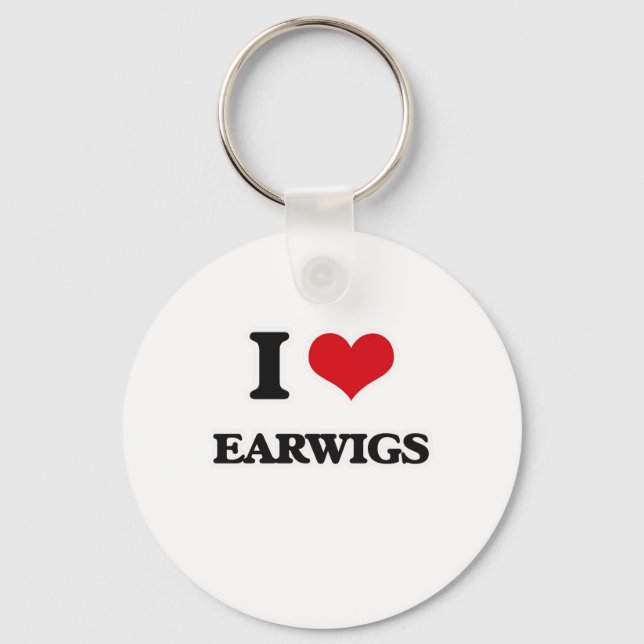 Llavero Amo a Earwigs (Anverso)