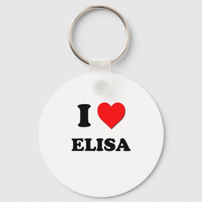 Llavero Amo a Elisa (Anverso)
