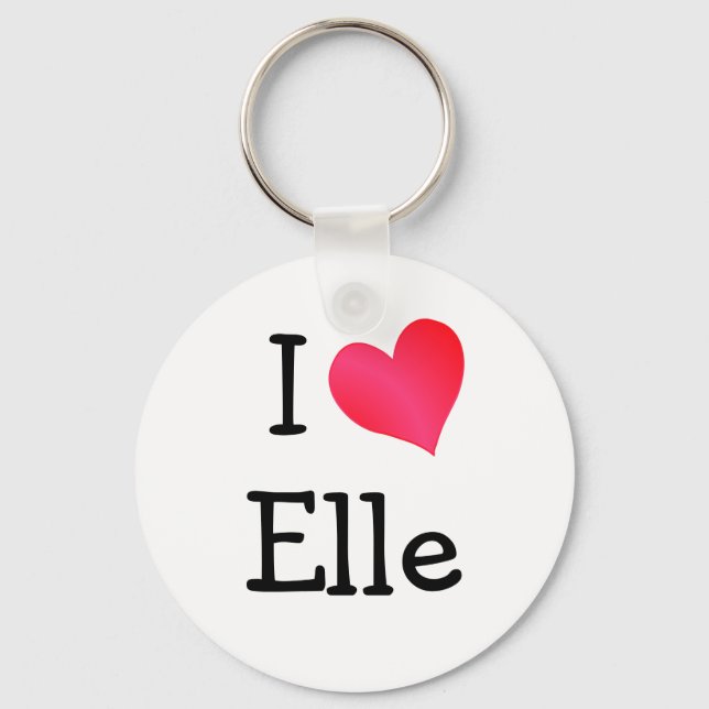 Llavero Amo a Elle (Anverso)