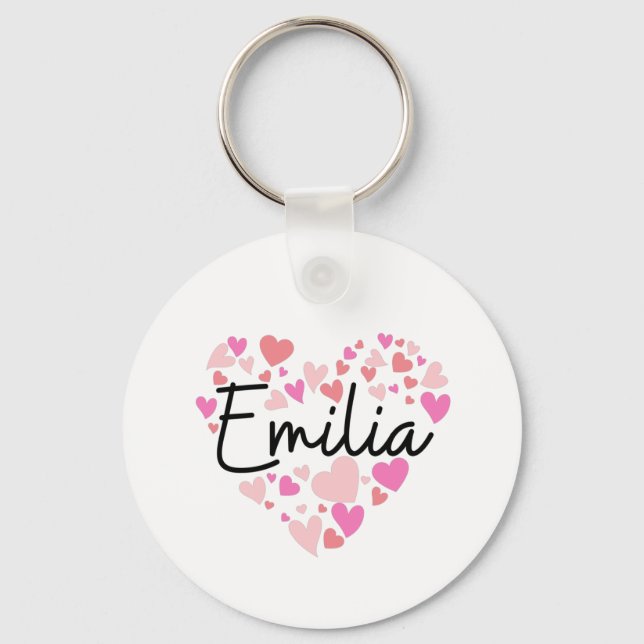 Llavero Amo a Emilia (Anverso)