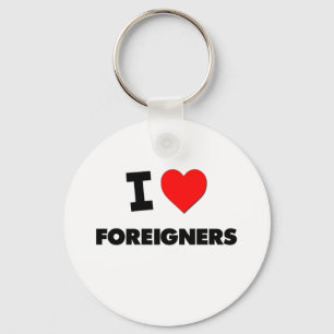 Llavero Amo a extranjeros