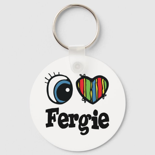 Llavero Amo a Fergie (Anverso)