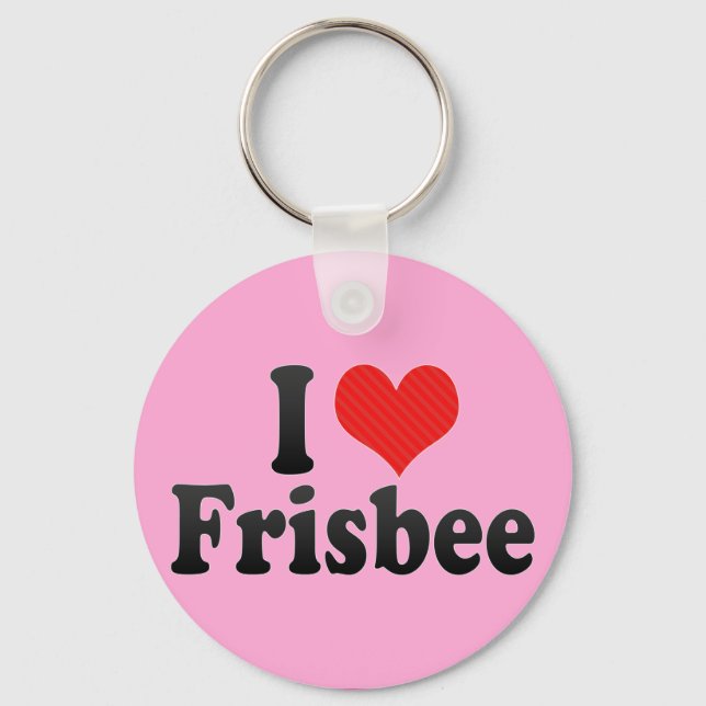 Llavero Amo a Frisbee (Anverso)