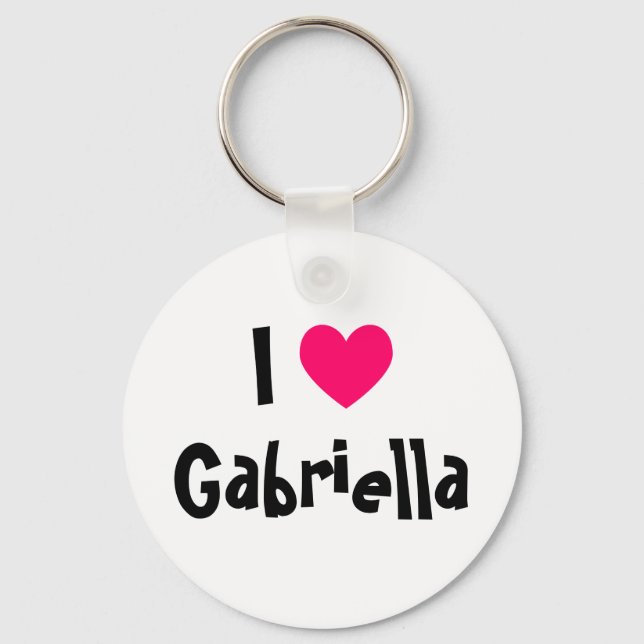 Llavero Amo a Gabriella (Anverso)
