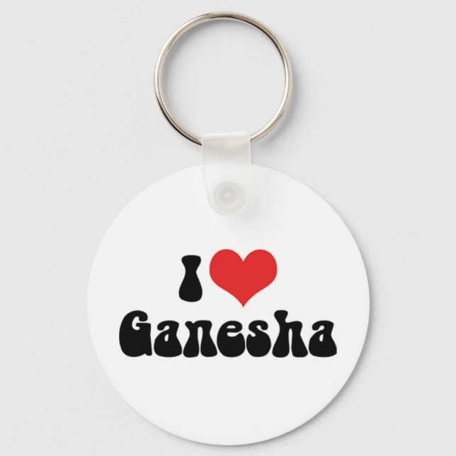 Llavero Amo a Ganesha Keychain (Anverso)