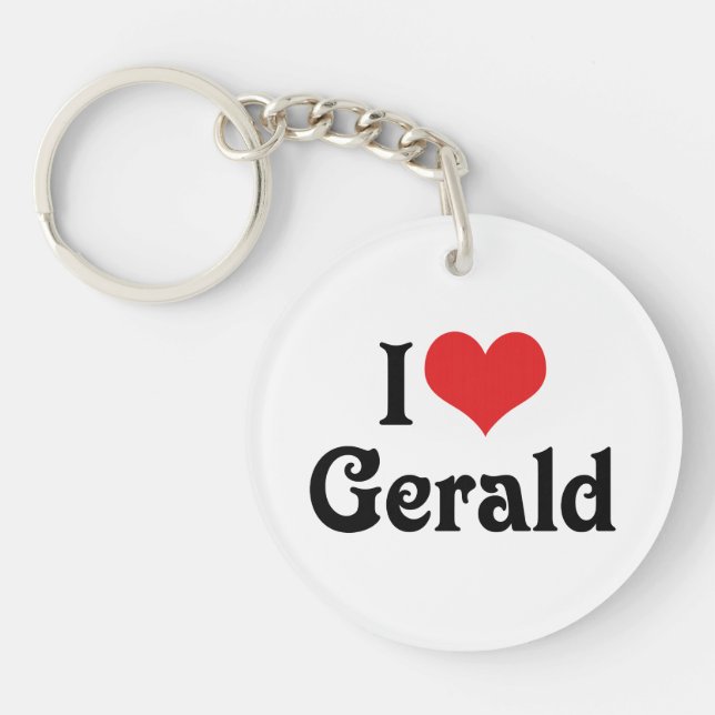Llavero Amo a Gerald (Frente)