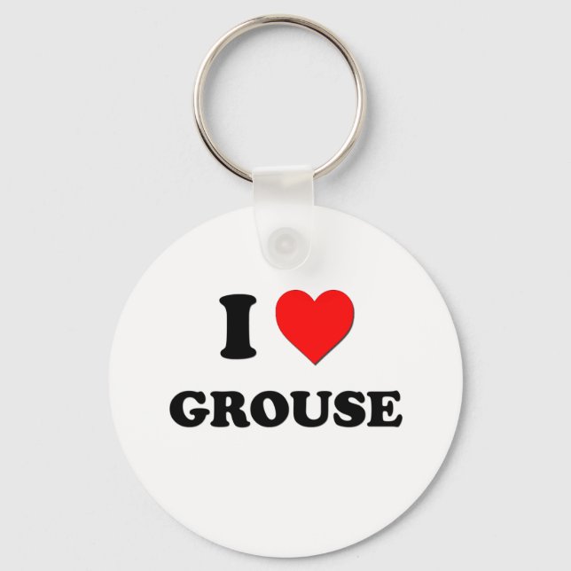 Llavero Amo a Grouse (Anverso)