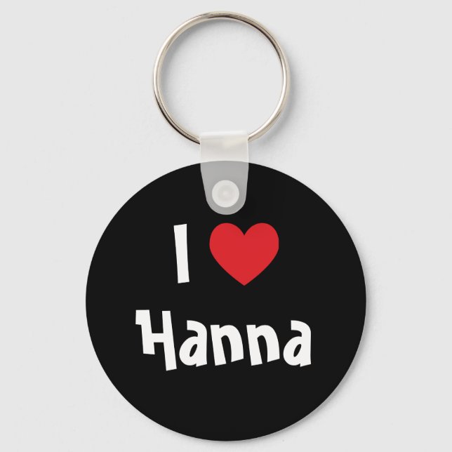 Llavero Amo a Hanna (Anverso)