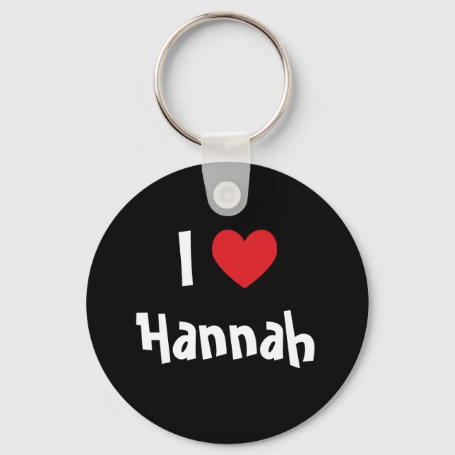 Llavero Amo A Hannah (Anverso)