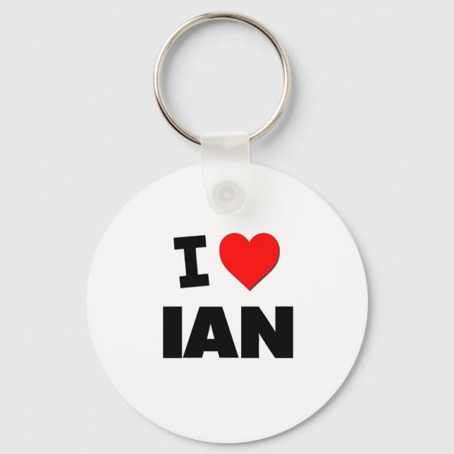 Llavero Amo a Ian (Anverso)