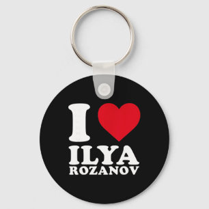 Llavero Amo a Ilya Rozanov Jugador de Hockey Corazón Valie