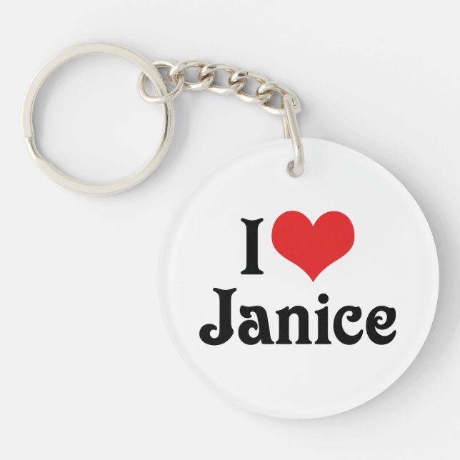 Llavero Amo a Janice (Frente)
