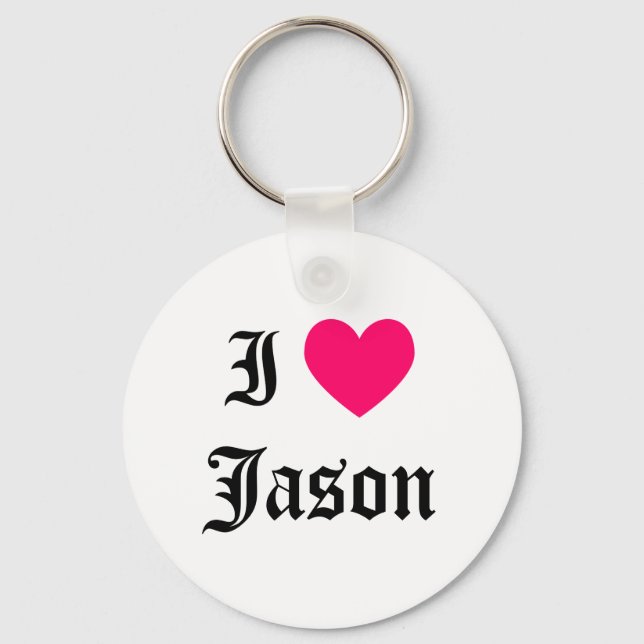 Llavero Amo a Jason (Anverso)