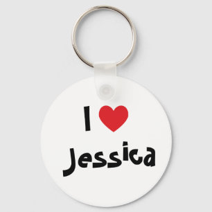Llavero Amo a Jessica Keychain