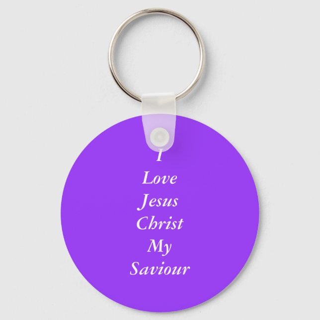 Llavero Amo a Jesucristo Mi Salvador, Keychain (Anverso)