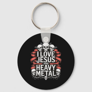 Llavero Amo a Jesús y el heavy metal _7