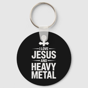Llavero Amo a Jesús y el Heavy Metal _8
