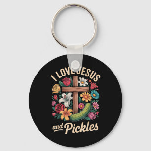 Llavero Amo a Jesús y los pepinillos