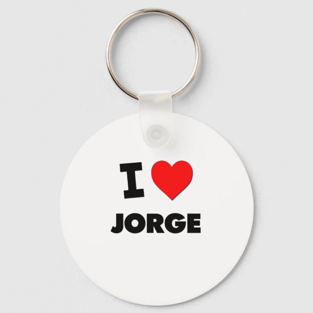 Llavero Amo a Jorge (Anverso)