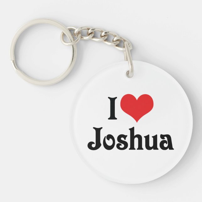 Llavero Amo a Joshua (Frente)