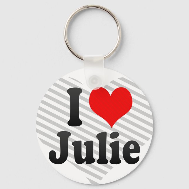 Llavero Amo a Julie (Anverso)