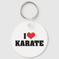 Amo a Karate Keychain