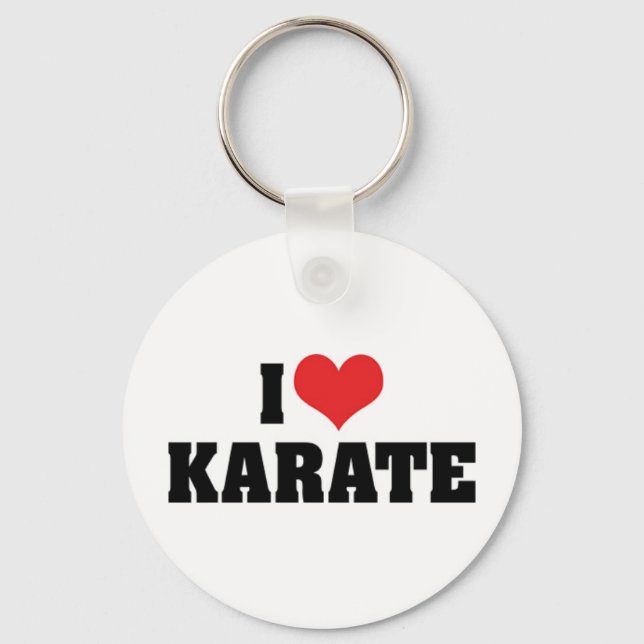 Llavero Amo a Karate Keychain (Anverso)