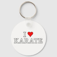 Amo a Karate Keychain