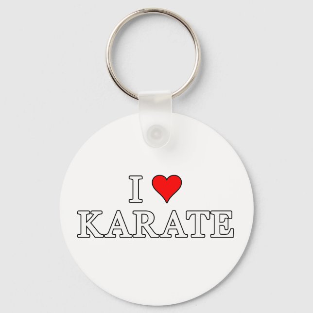 Llavero Amo a Karate Keychain (Anverso)