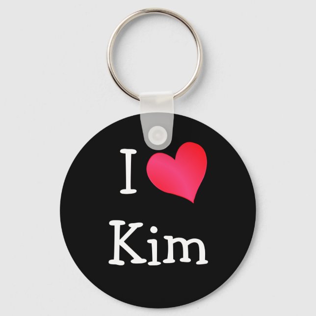 Llavero Amo a Kim (Anverso)